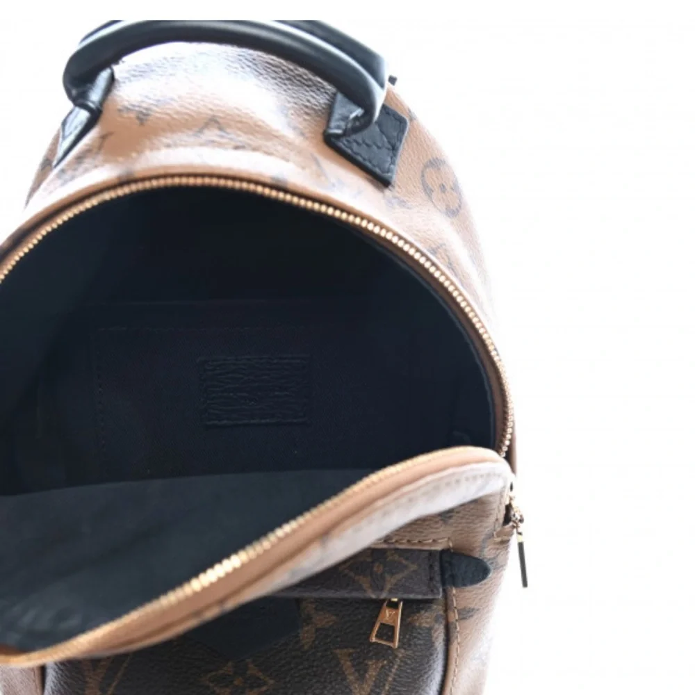 Louis Vuitton Brown and Black Monogram Backpack Palmspring Reverse - Picture 3 of 5